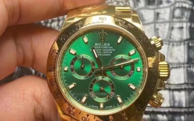 Yellow Gold Green Rolecks Daytona from BT Factory