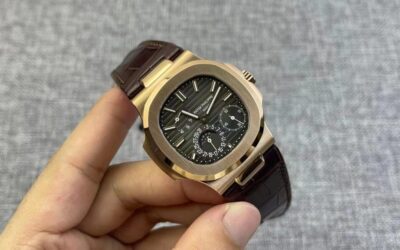 PP Factory Replica Patek Philippe Nautilus Moon Phase 5712 Rose Gold Watch