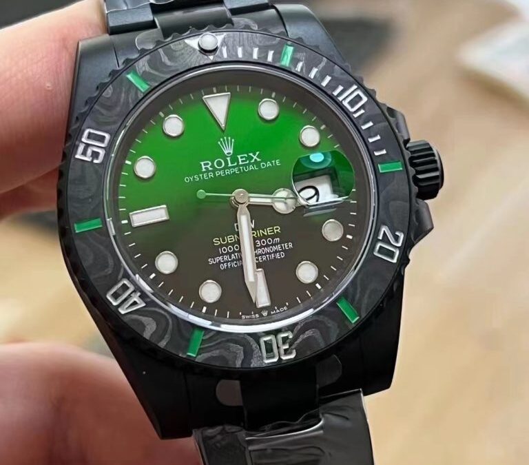 VS Factory Replica Rolex Submariner DiW Forged Carbon Green