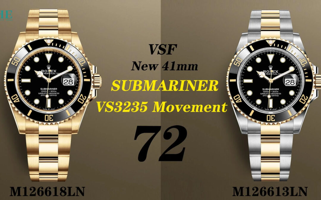 VSF release 126618/126613 Rolex Submariner with VS 3235 Movement