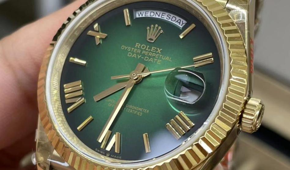 New Q Factory Rolex Day-Date Watches with Ombre Dial