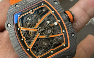 Carbon Richard Mille RM67-02 Watch in Orange on Orange Strap