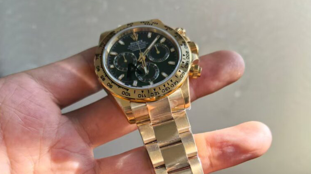 VSF Rolecks Daytona Yellow Gold Green Dial V3