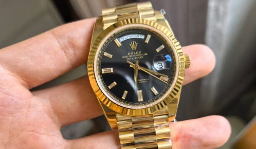 RCF Rolecks Day-Date 228238 Black Rock Sugar