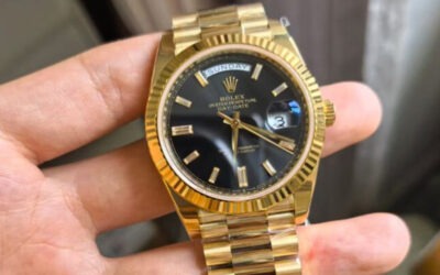 RCF Rolecks Day-Date 228238 Black Rock Sugar